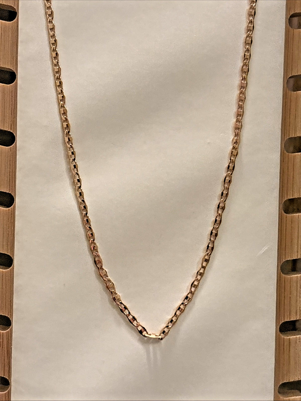 Thin Mariner Link Classic Chain Necklace | Rose Gold Plated 18” | NEW Timeless