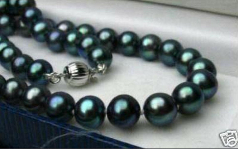 18 Inch Long 7-8mm Real Natural 5 Color Cultured Pearl Necklace Earrings