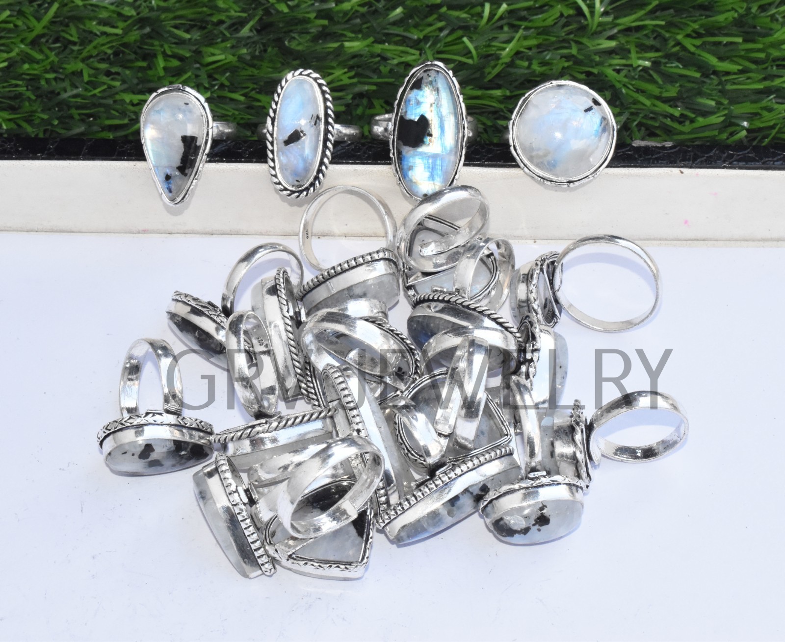 1-500 Pcs Pyrite Druzy In Wholesale Rings Lot: Silver Plated Whr-67