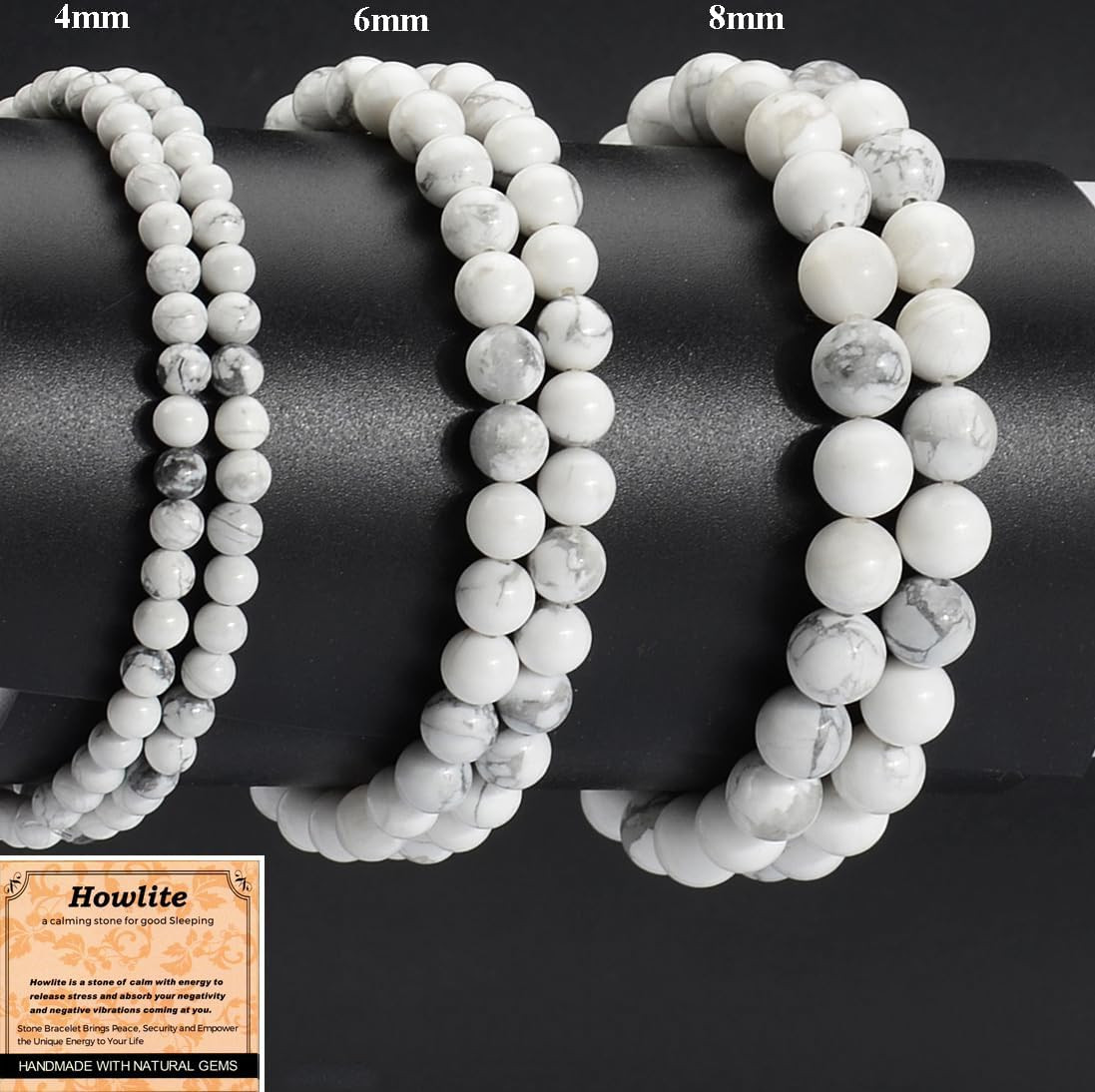 Natural Stone Yoga Stretch Bracelet – Healing Energy Gift for All Adults