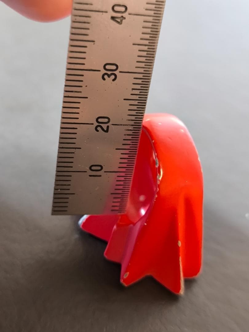 AMBUSH POW ring, red inner diameter 20mm used Japan