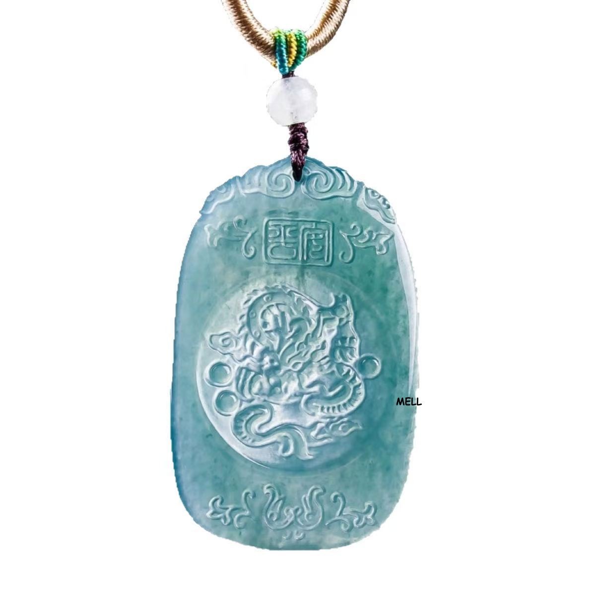 DragonNatural Myanmar Jadeite Dragon Pendant Necklace Designer Real Jade Classic