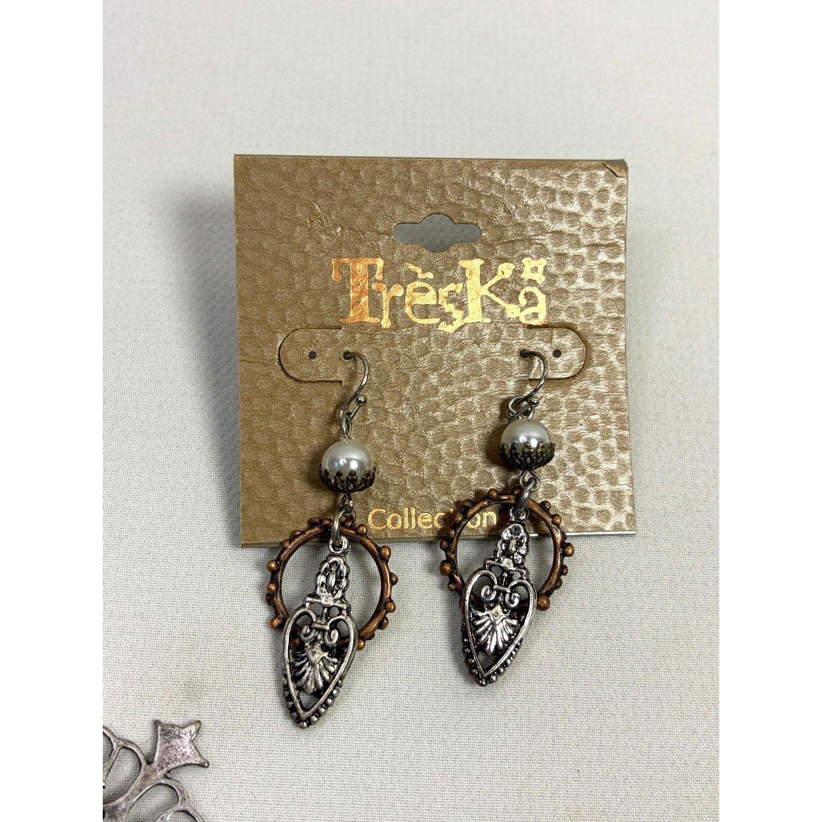 Treska Artsy Earrings and Stretch Bracelet Matching Set NEW Dangle Boho