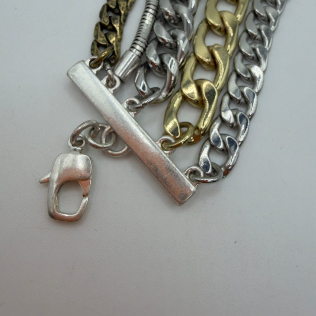 Jenny Bird Multi Chain Bracelet Adjustable 6.5-8.25 Bronze Silver Gold Tone