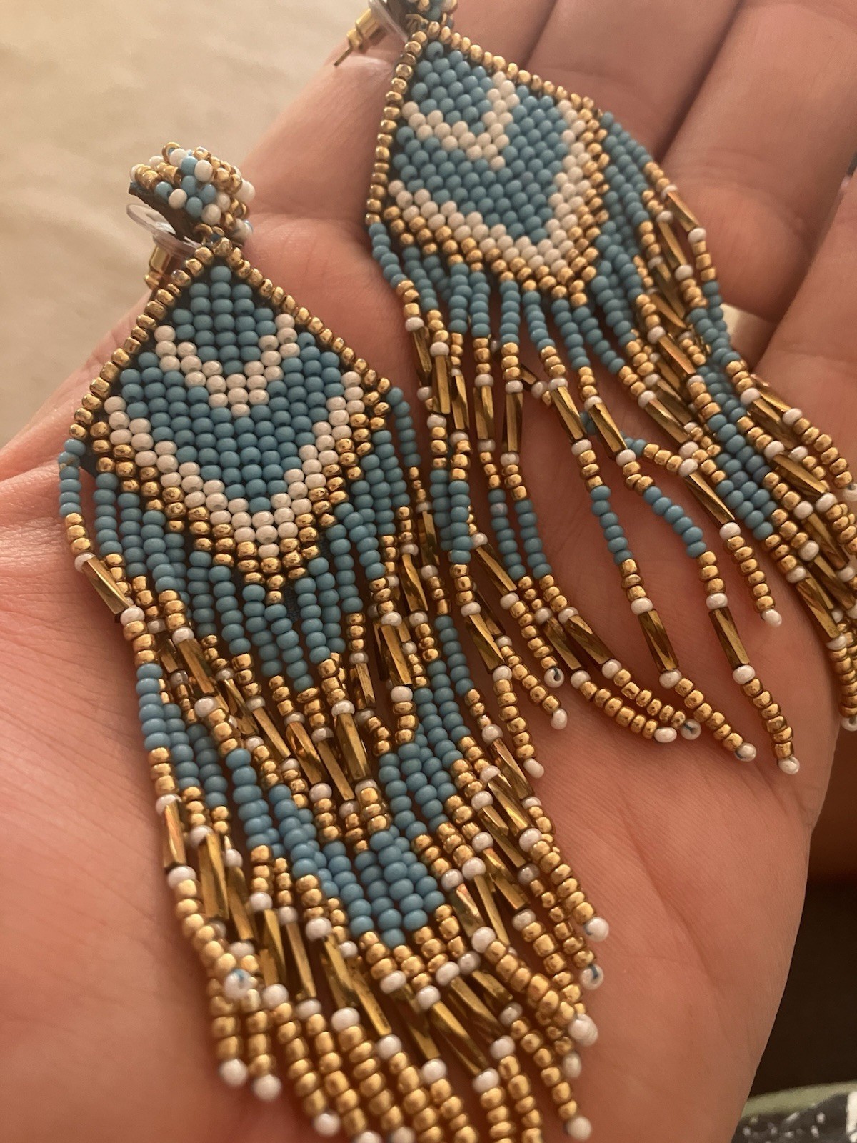 Amazing Handmade Anthropologie NWOT Deepa Gurnani Multicolor Beaded Chandelier