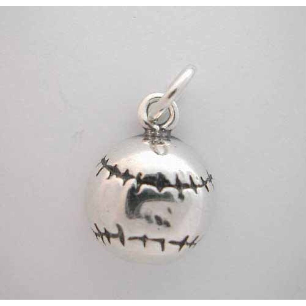 Sterling Silver Baseball Novelty Small Charm