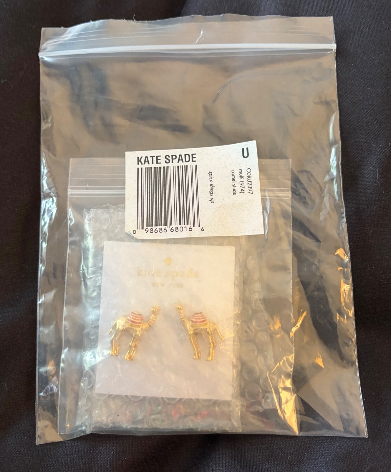 Kate Spade Spice Things Up Camel Earrings. New! Super CUTE 🥰