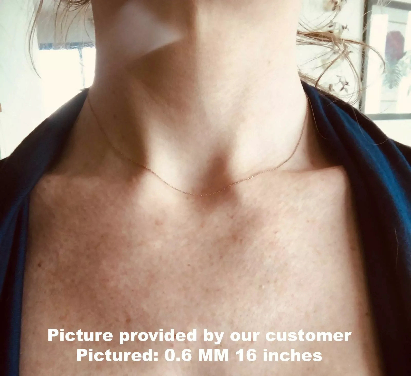 Solid 14K Rose Gold Diamond Cut Cable Chain Necklace 0.6mm-1.3mm Italy