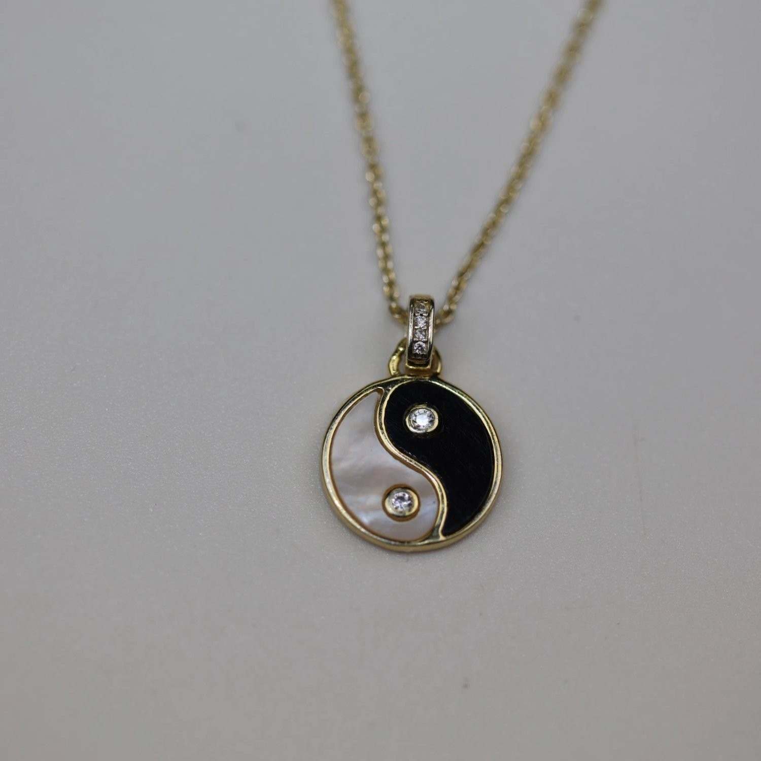 AV Necklace 18 Inch Gold Sterling Silver Adjustable Extender Chain