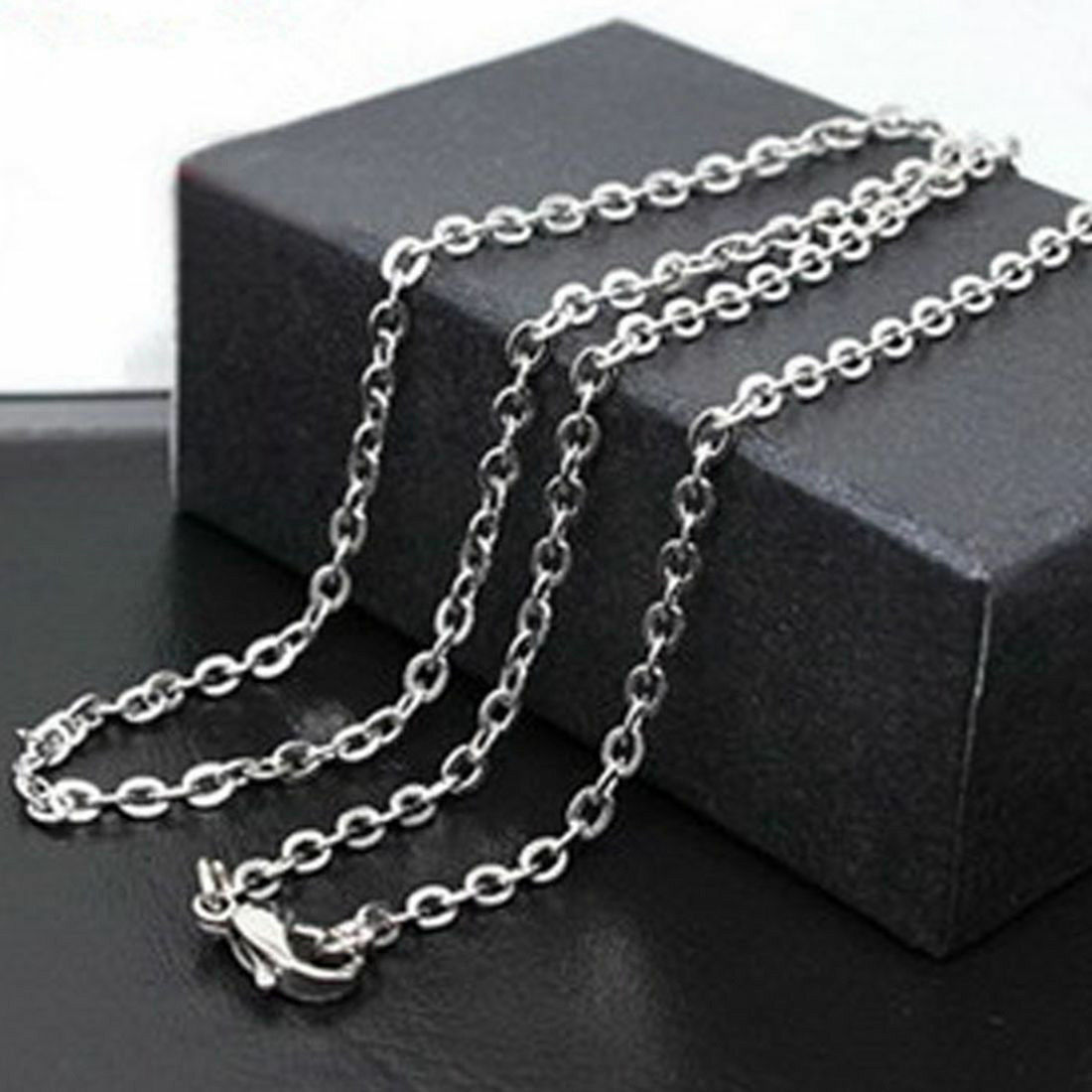 Large LORDS PRAYER SERENITY FATHER BLACK silver 24″ necklace pendant men women