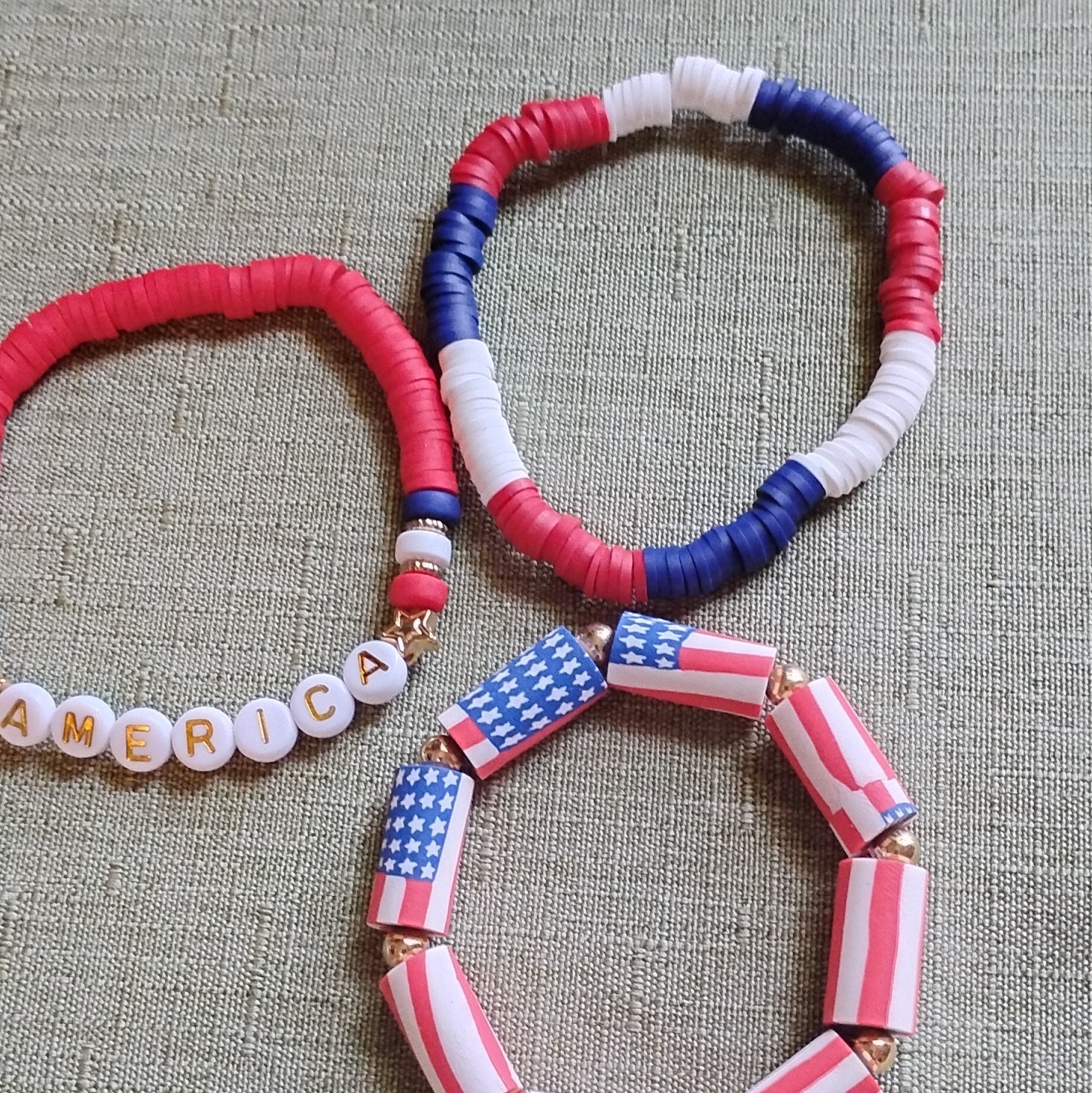 Set of 3 Patriotic stackables Happy 250th America! 5008.