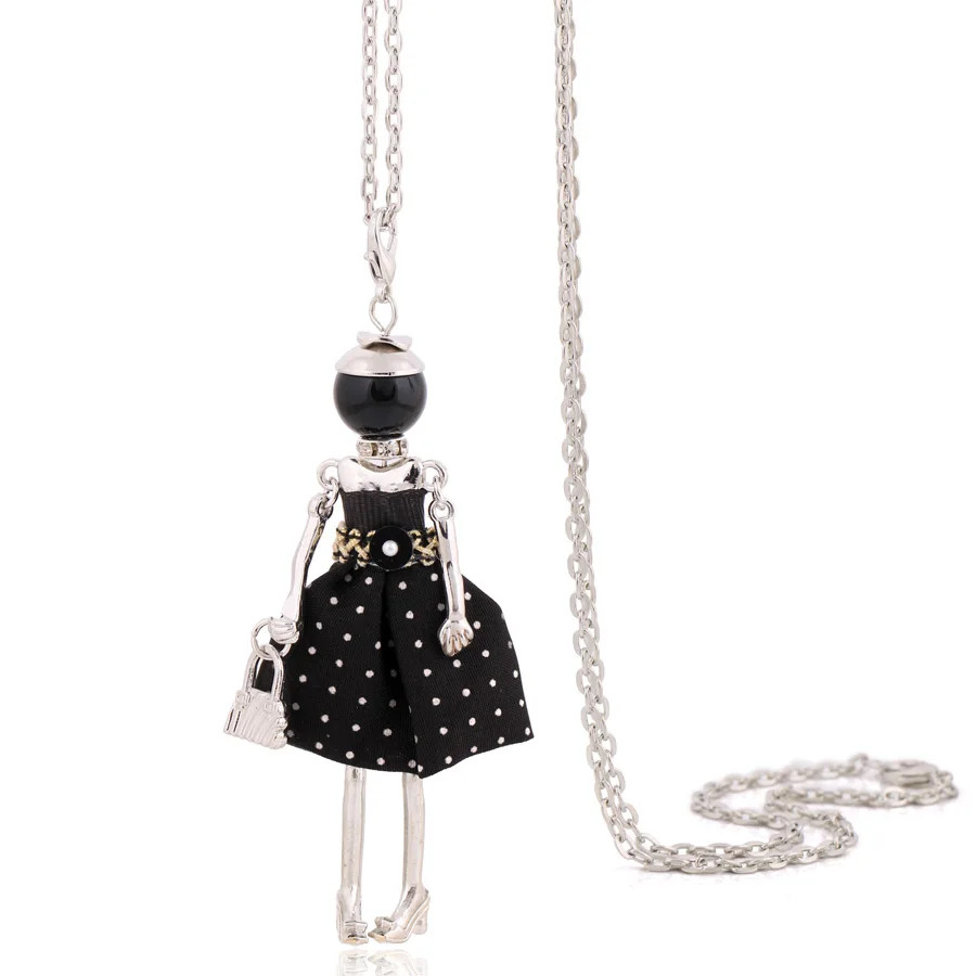Statement Pendant Necklace Long Chain Lady Charm Jewelry Women Trend Style 1 Pc