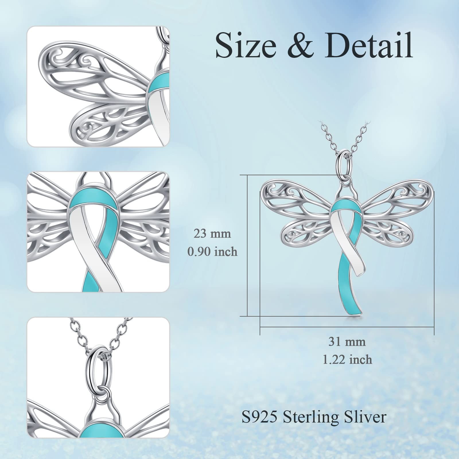 Cervical Cancer Awareness Necklace Cervical Cancer Survivor Jewelry Gift for …