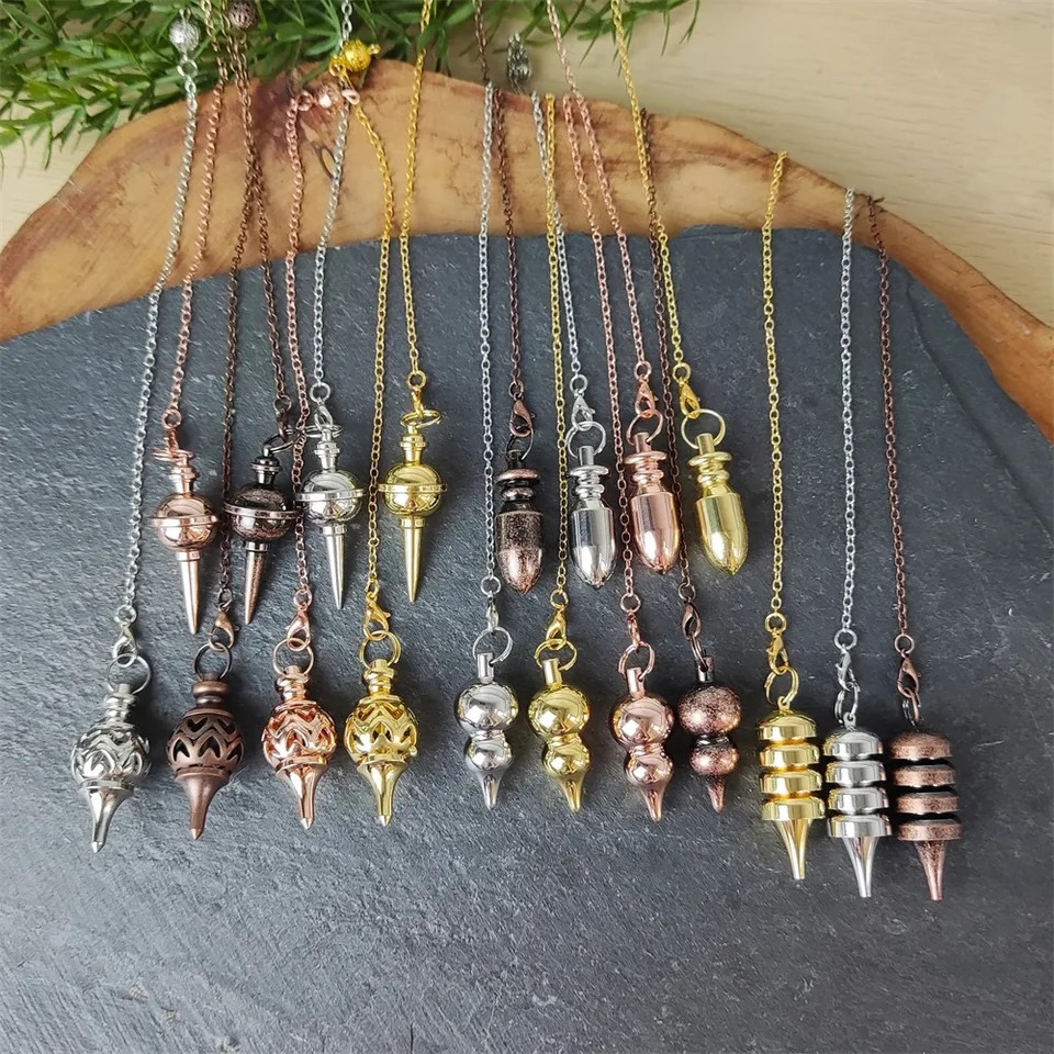 Copper Brass Metal Pendant Pendulum Divination Dowsing Reiki Healing Egyptian