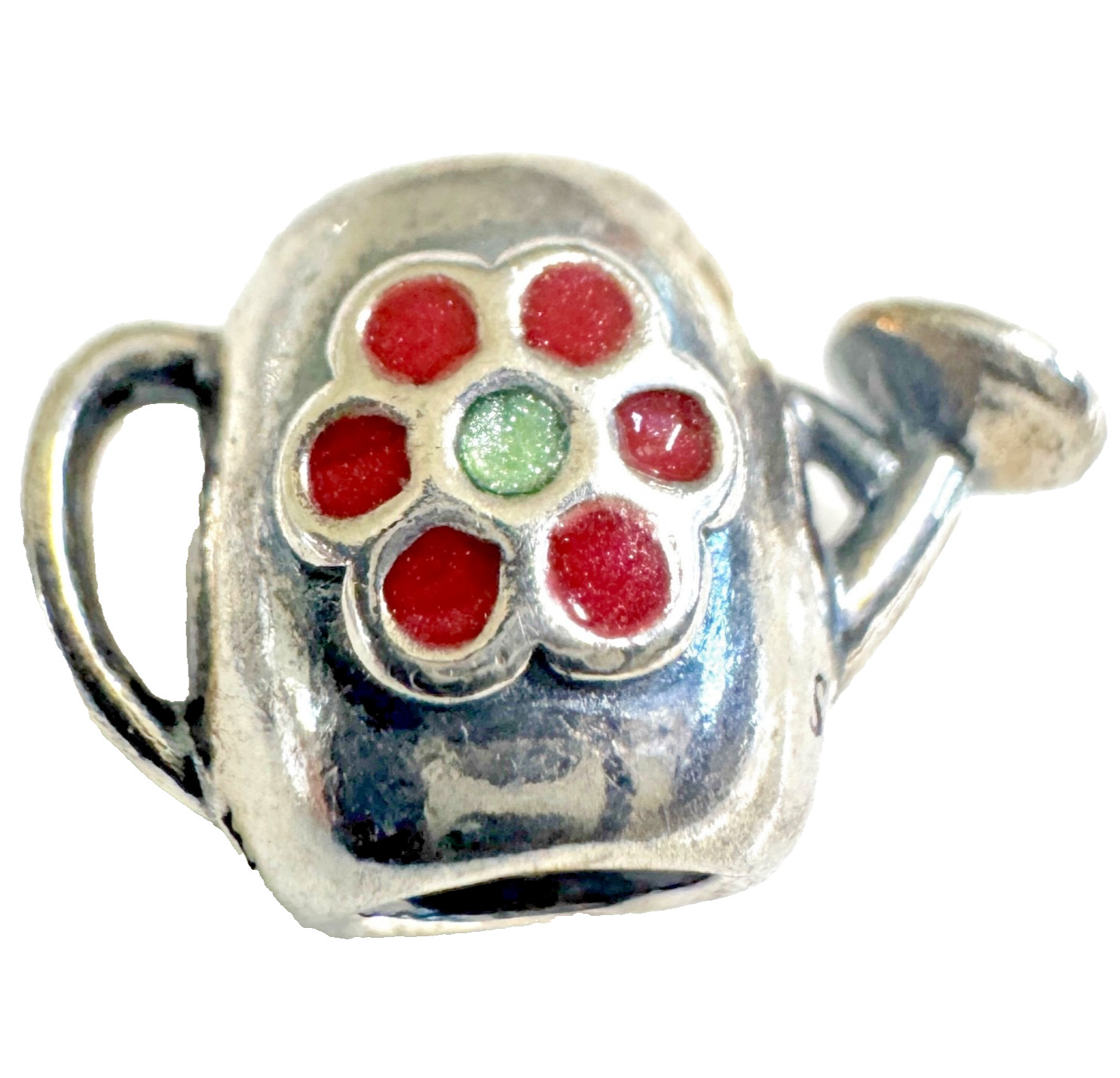 Authentic Pandora Moments Sterling Silver Watering Can Charm 791090EN43