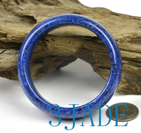 60.5mm Rare Natural Lapis Lazuli Gemstone Bangle Bracelet