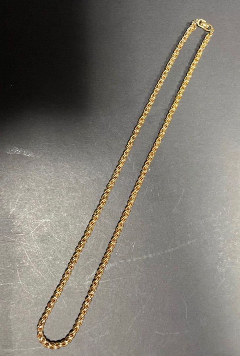 Christian Dior Necklace Long Chain Gold-tone Hardware Length 23.6in Accessories