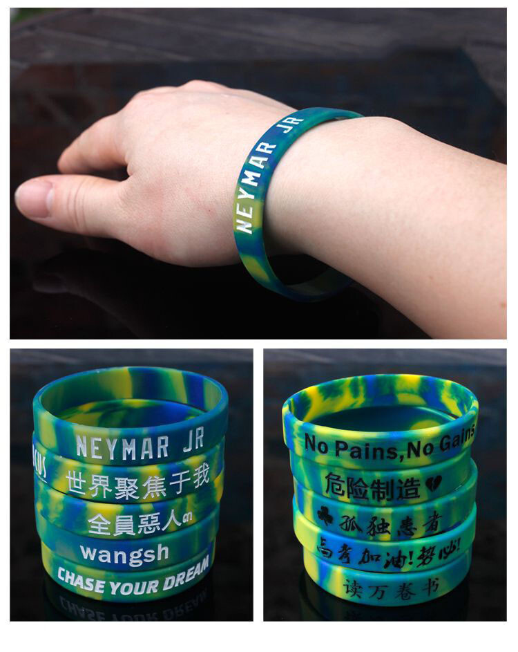 2-5pcs Custom Engraved Silicone Wristbands – Personalized Luxe Rubber Bracelets
