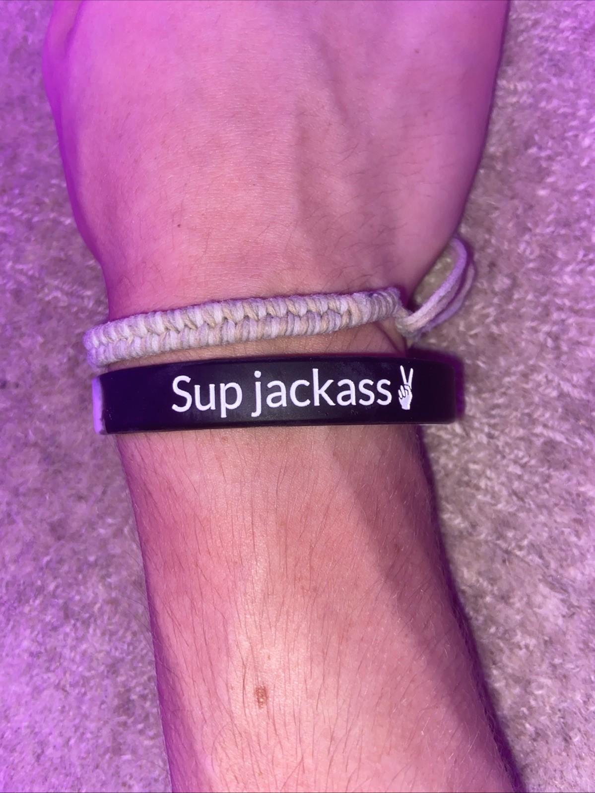 Brand New Bracelet. Funny Title That Says “sup Jackass”