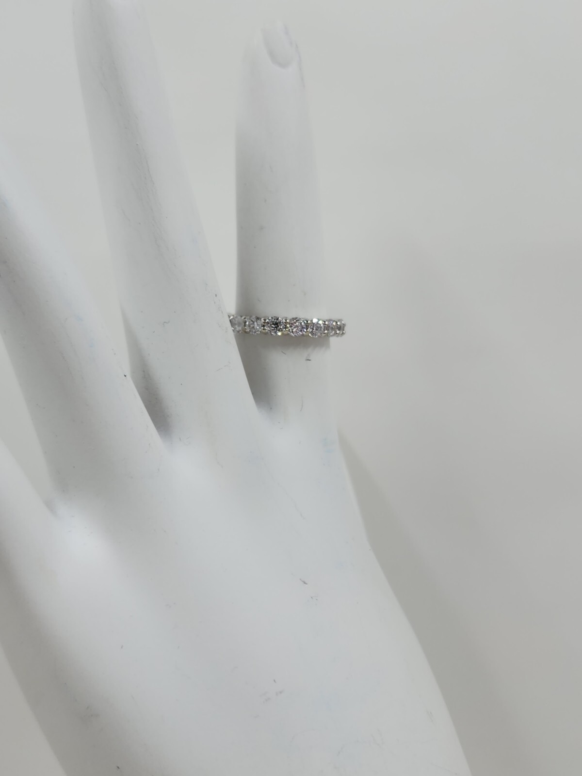 Diamonique 100-Facet Cubic Zirconia Eternity Band Sterling Silver