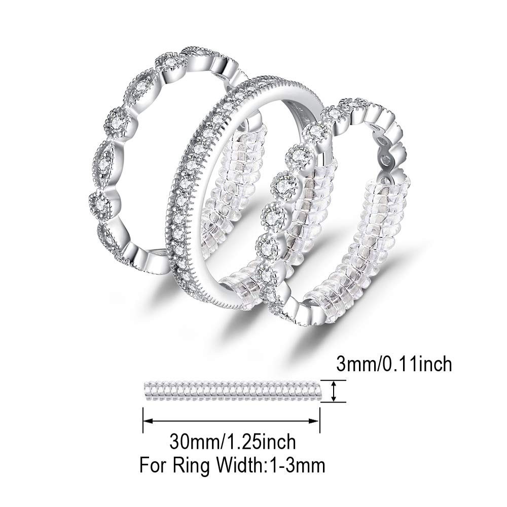 14K Gold Plated Sterling Silver Rings for Women, Cubic Zirconia Stackable Weddin
