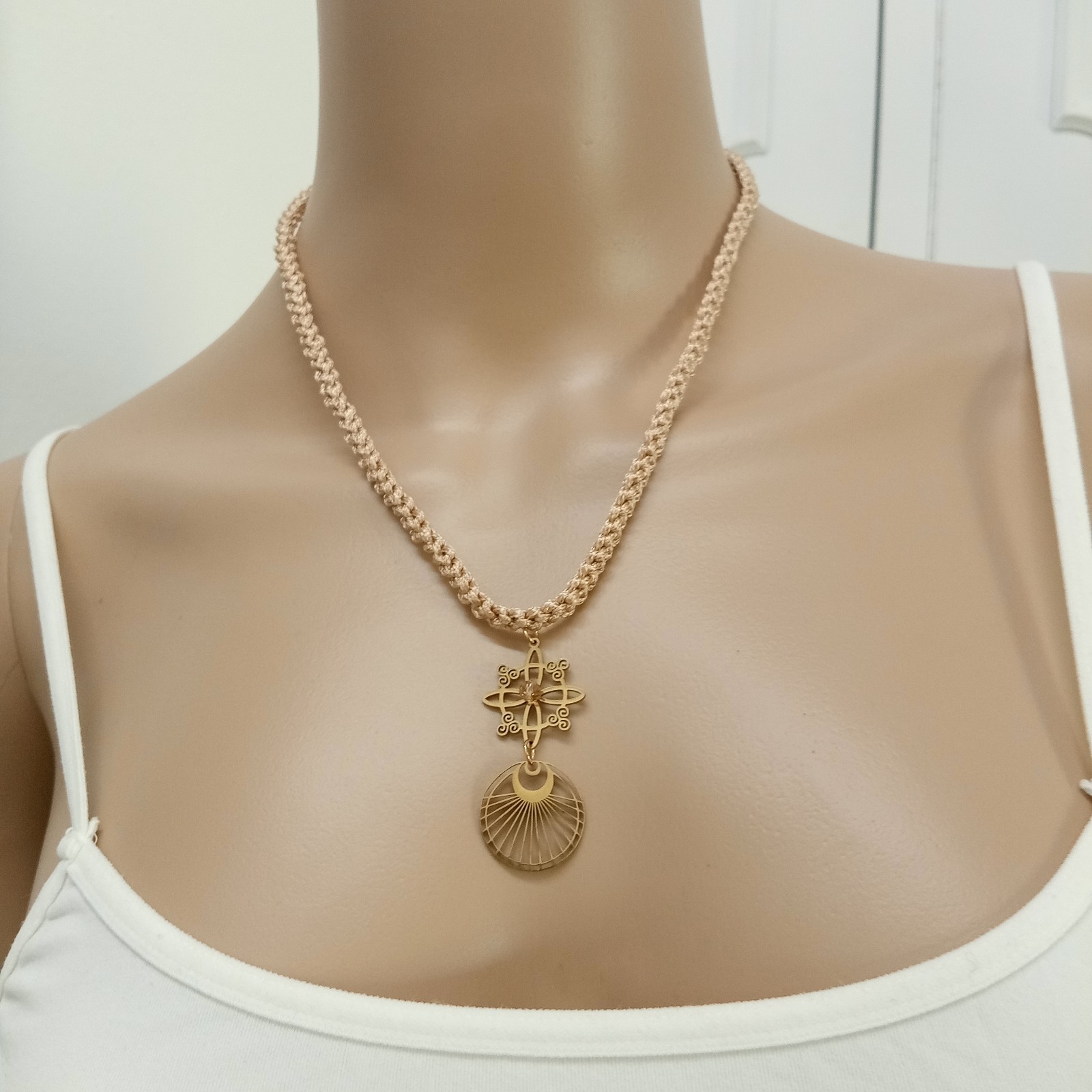 Silk And Steel Necklace