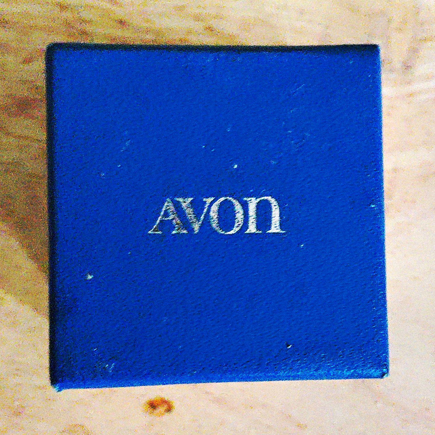 Avon Silver Tone Boot Charm Pendant with Blue Accent, Western Theme