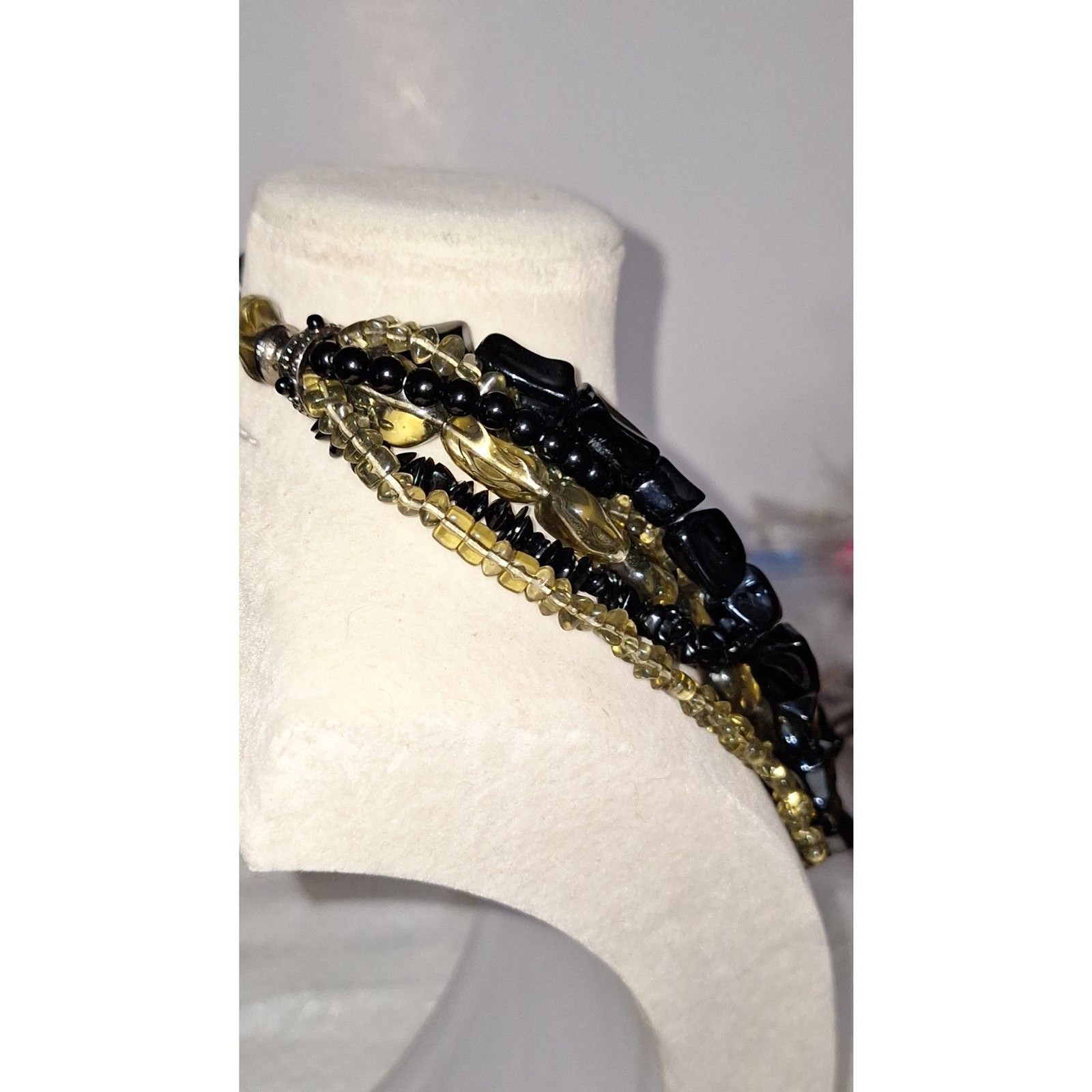 Women’s Chunky Layered Choker Necklace Beaded Cocktail Party Opulent Gift