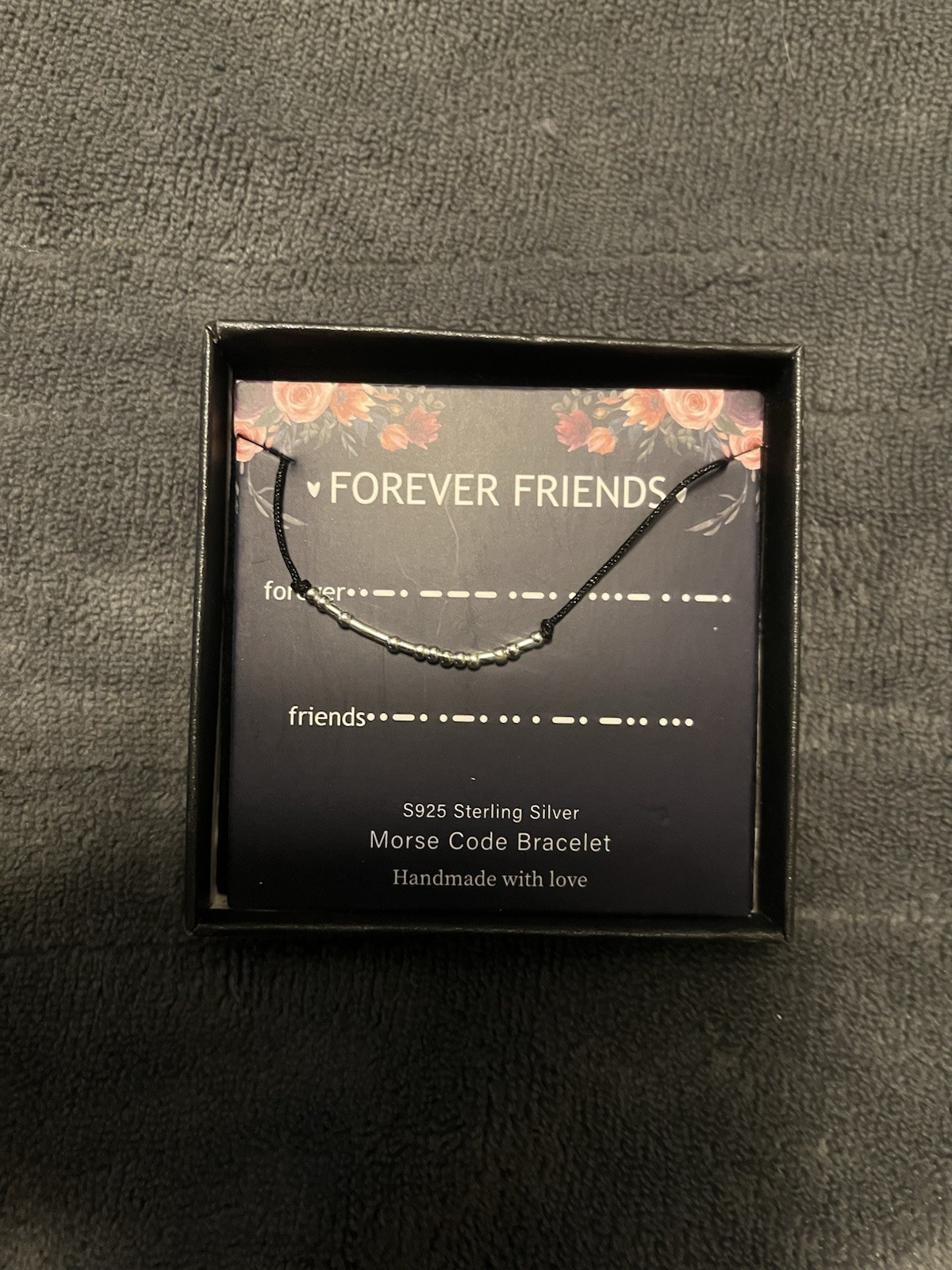 Mooham Handmade Morse Code Forever Bracelet