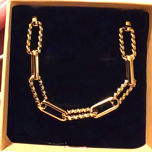 Golden Horizon Bracelet 18k Gold Plated 6 ” W/2 ” Extender Lobster Claw Closure