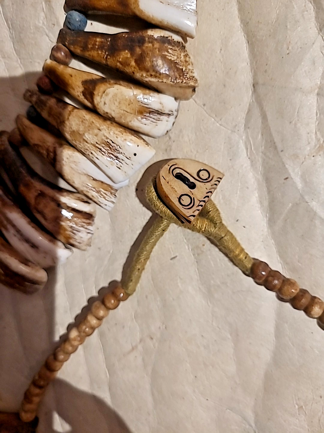 Buffalo Tooth Necklaces: 3 Pieces