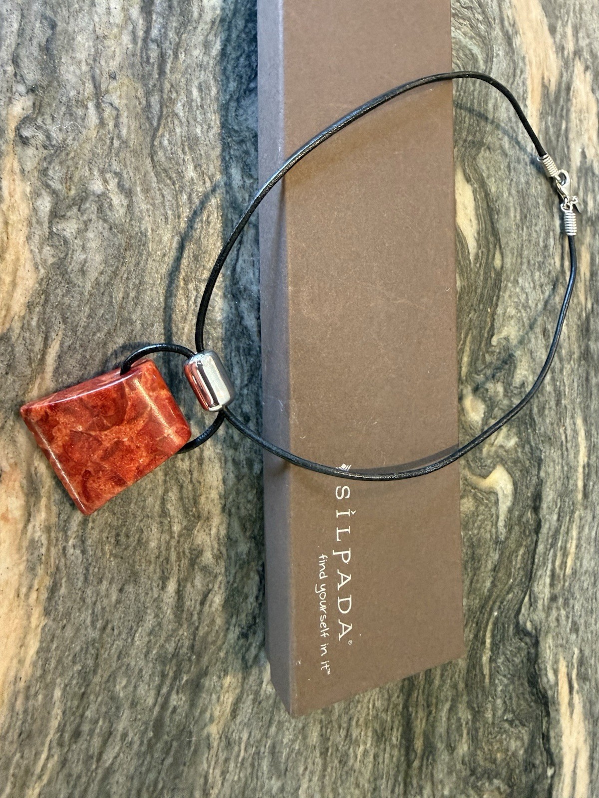 Silpada Sterling Silver 925 N0965 Sponge Coral Nugget Necklace