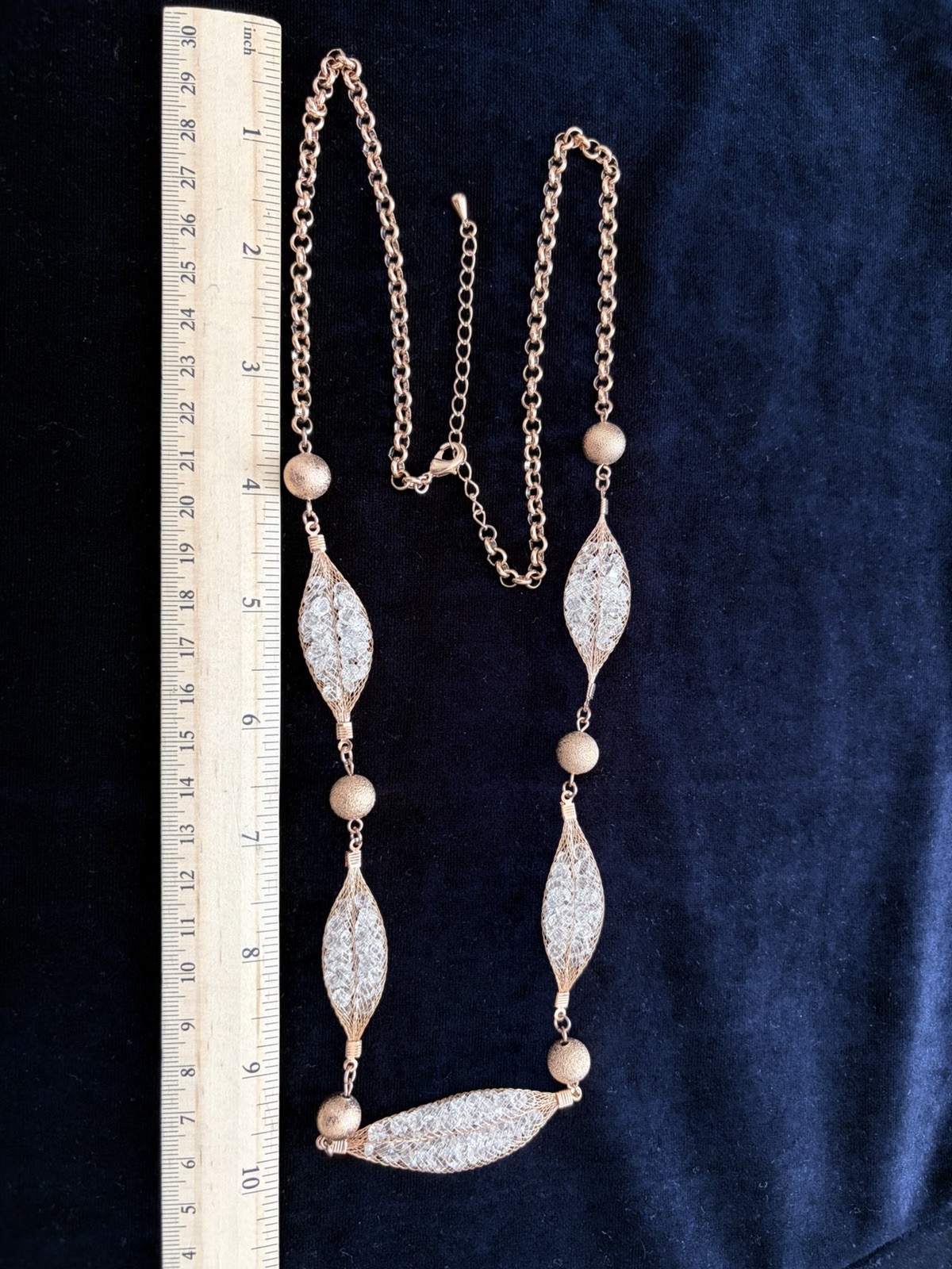 Elegant Mother’s Day Gift – Crystal Gold-Tone Necklace Set