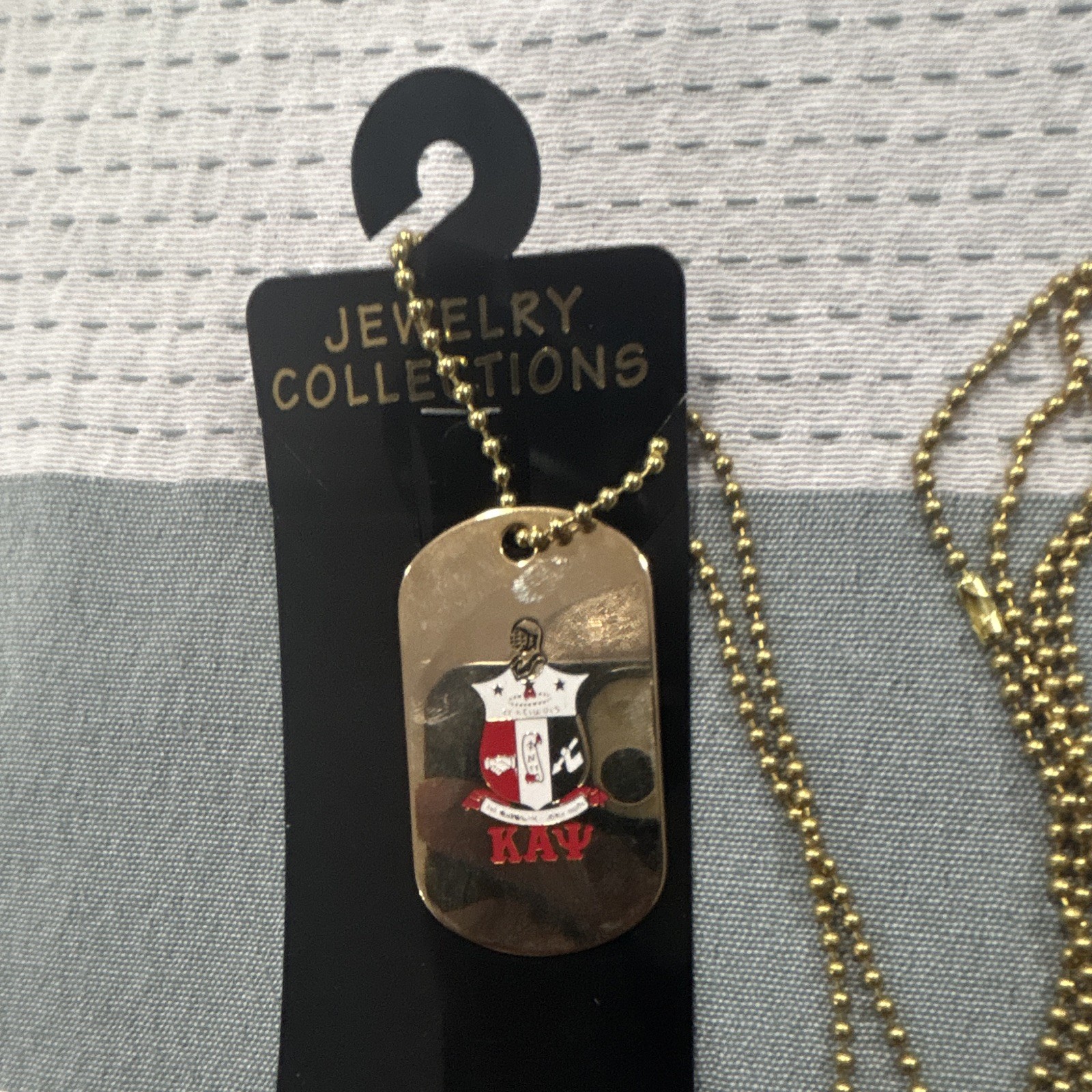 Kappa Alpha Psi fraternity, dog chain and tag ￼