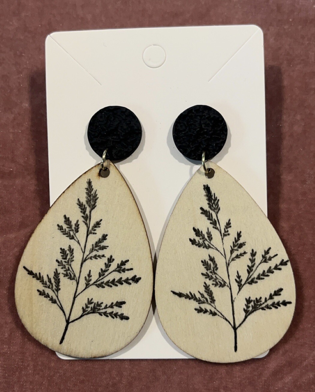 Wood Art Fashion Earrings