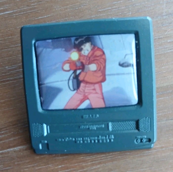 Shotaro Kaneda 1988 AKIRA anime film TV Frame Custom ENAMEL PIN CRT JAPAN Horror