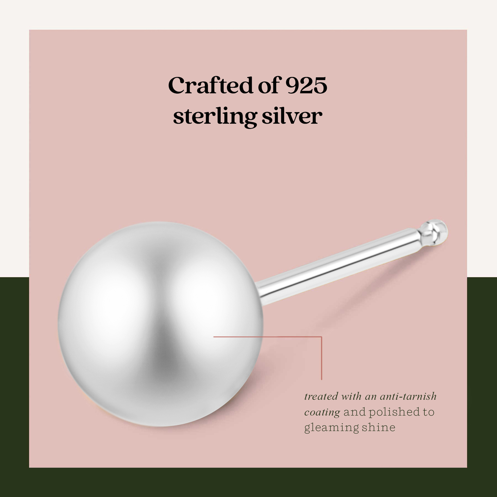 Sterling Silver High Polished Round Ball Stud Earring Set Of 3 Sizes 3mm 5mm 7mm