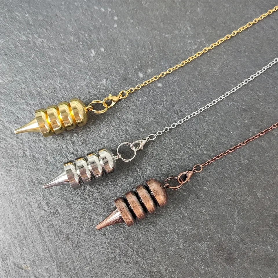 Copper Brass Metal Pendant Pendulum Divination Dowsing Reiki Healing Egyptian