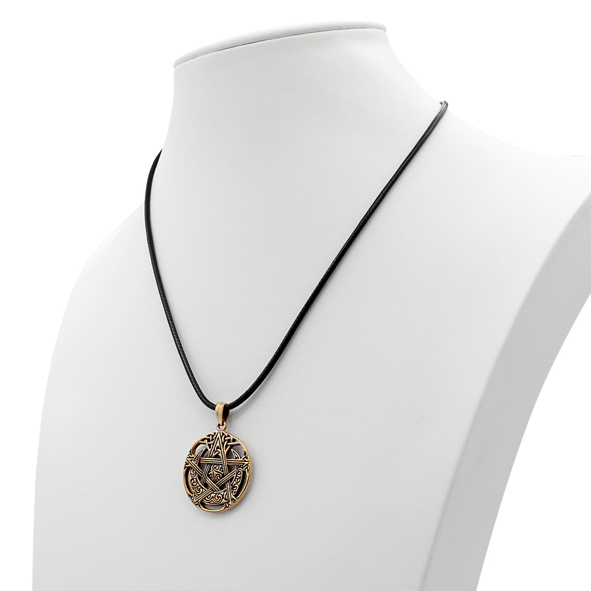 Bronze Moon Pentacle Pendant Dryad Design Wicca Wiccan Pagan Pentagram Jewelry