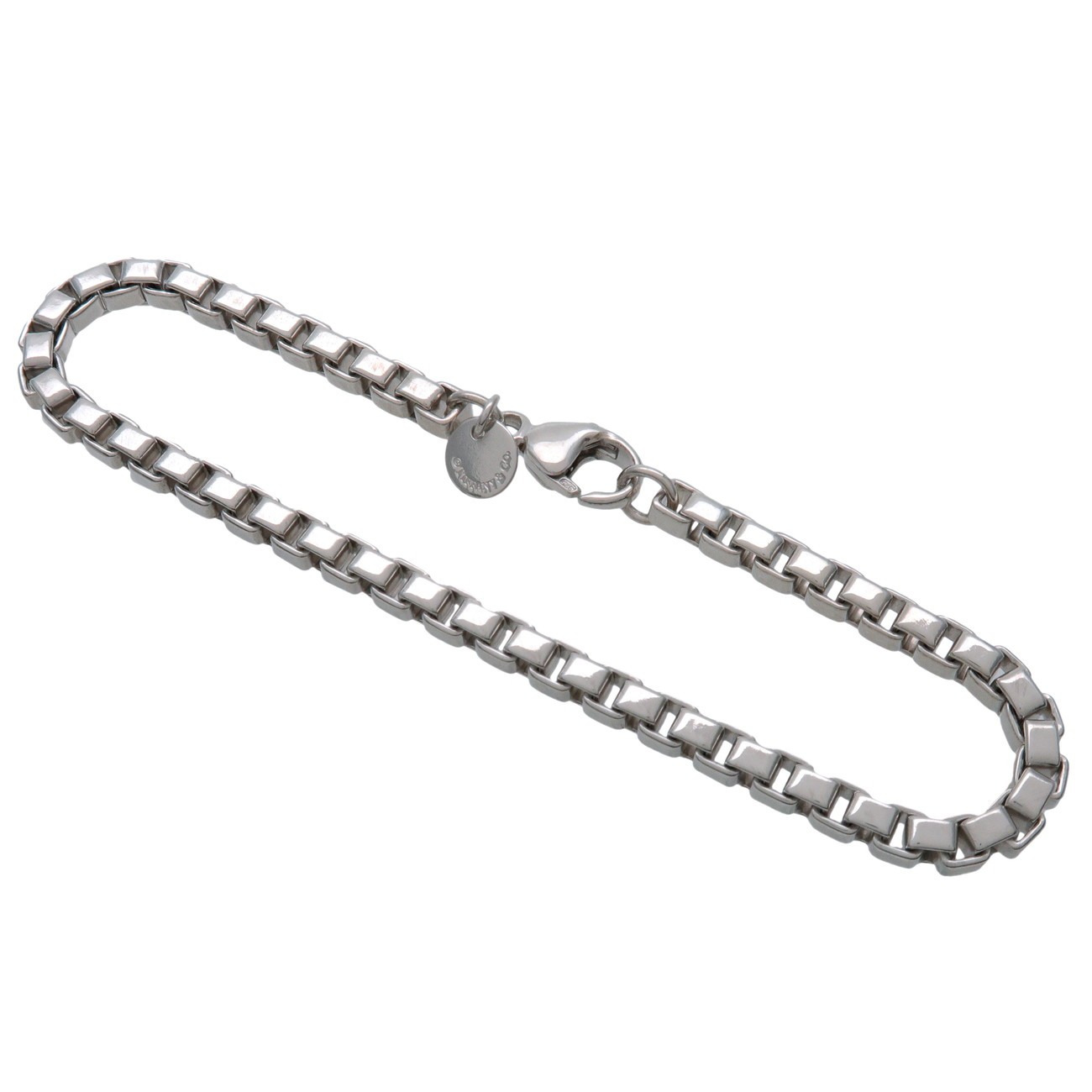 Tiffany & Co Venetian Link Bracelet SV925 Silver Authentic Used F/S
