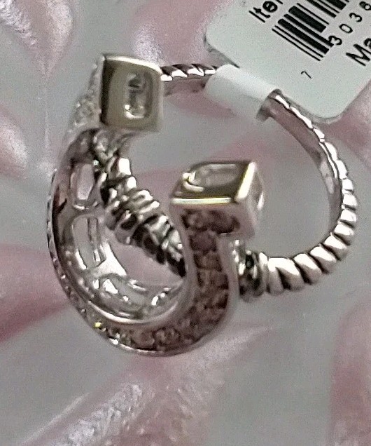 New Montana Silversmith Horse Shoe RING Clear CZ sz. 6 Or 7 Rodeo Horse Cowgirl