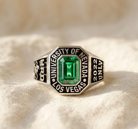 High school Traditional Class Ring 925 Silver Custom Graduation Gift For Friend