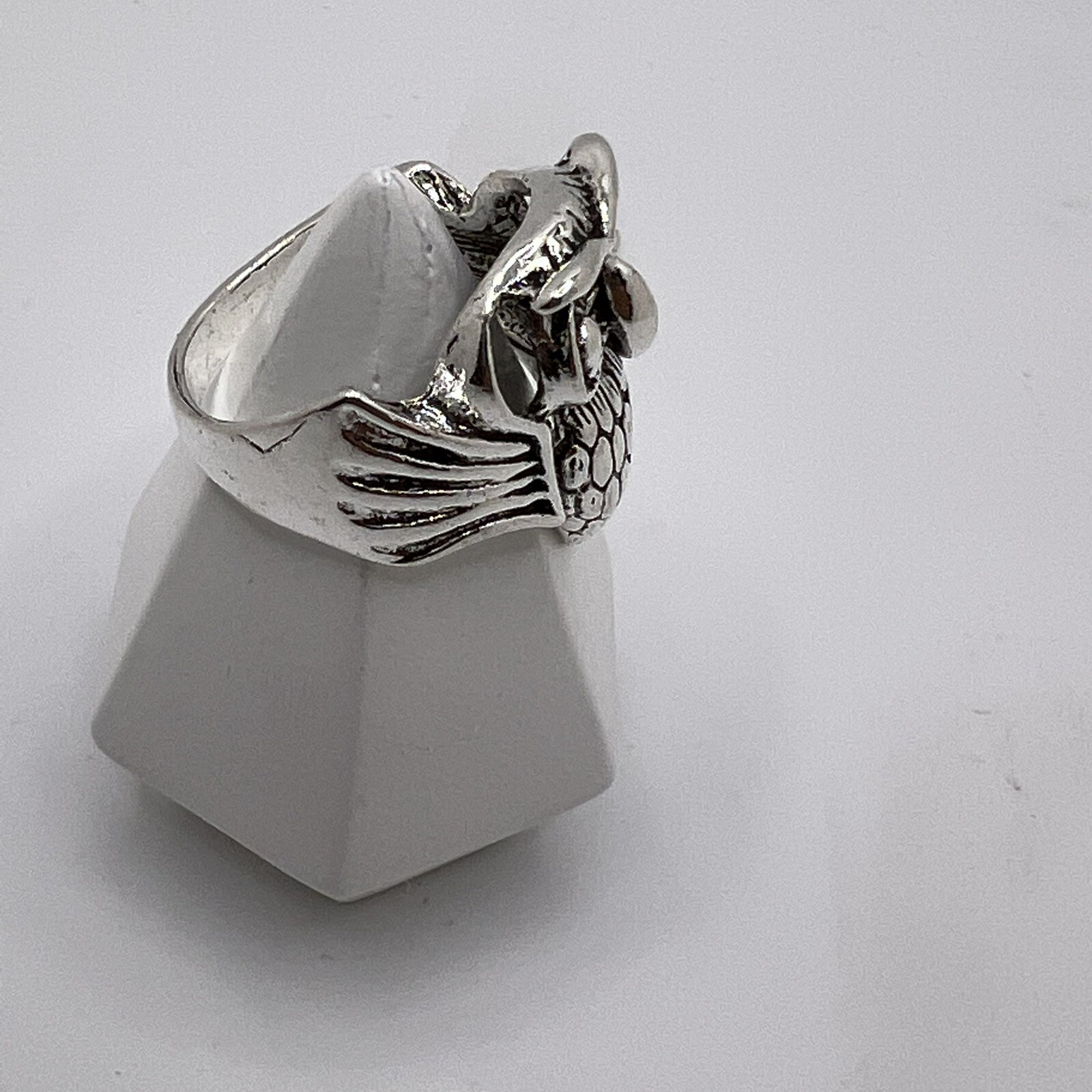 Unisex Adults Owl Ring Nature Biker Style Ring Size 11 Goth Heavy