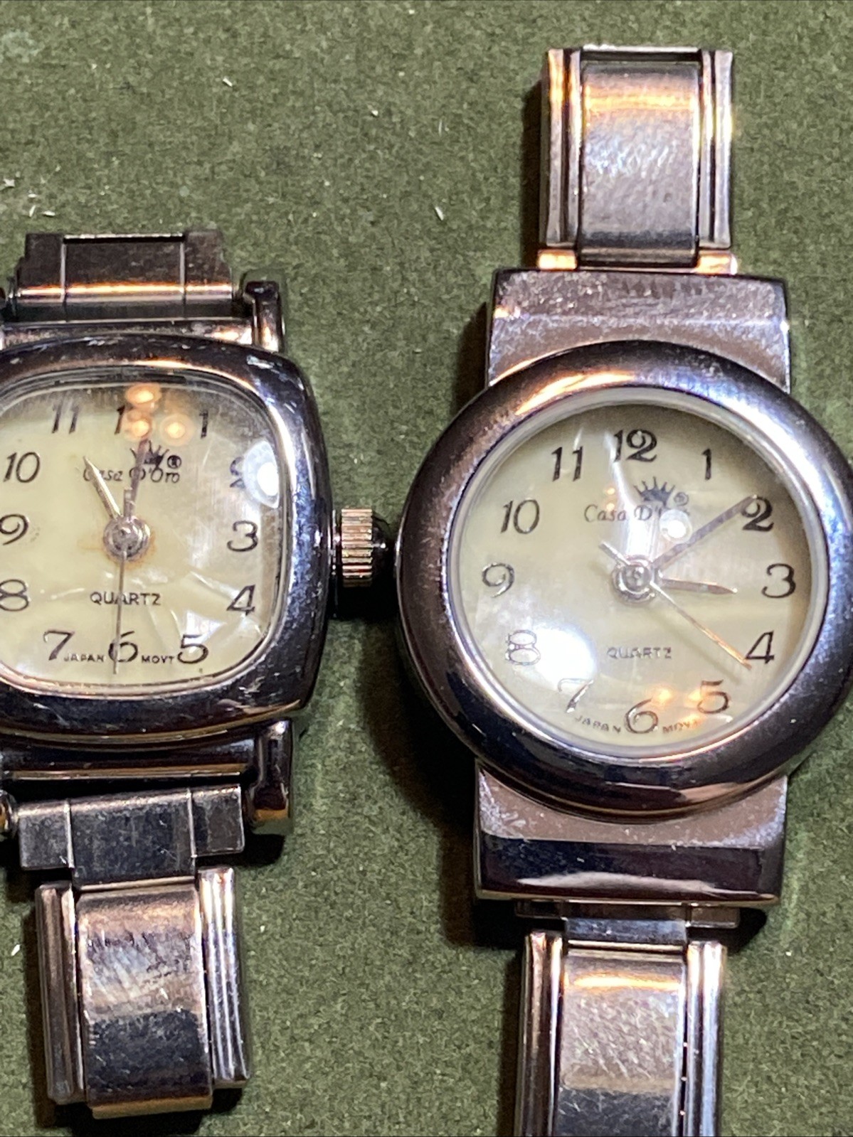Lot Of 4 Vintage Casa D’oro Watches Stainless Steel Japanese Woman’s