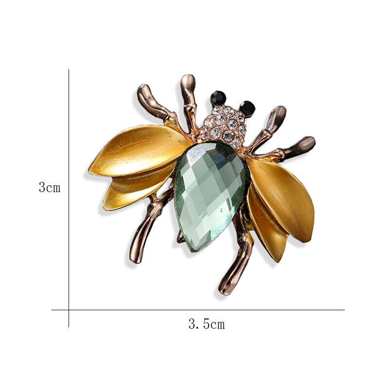 Cute Insect Brooch Pin Rhinestone Bee Brooch Ladies Jewelry Wedding Party Gift