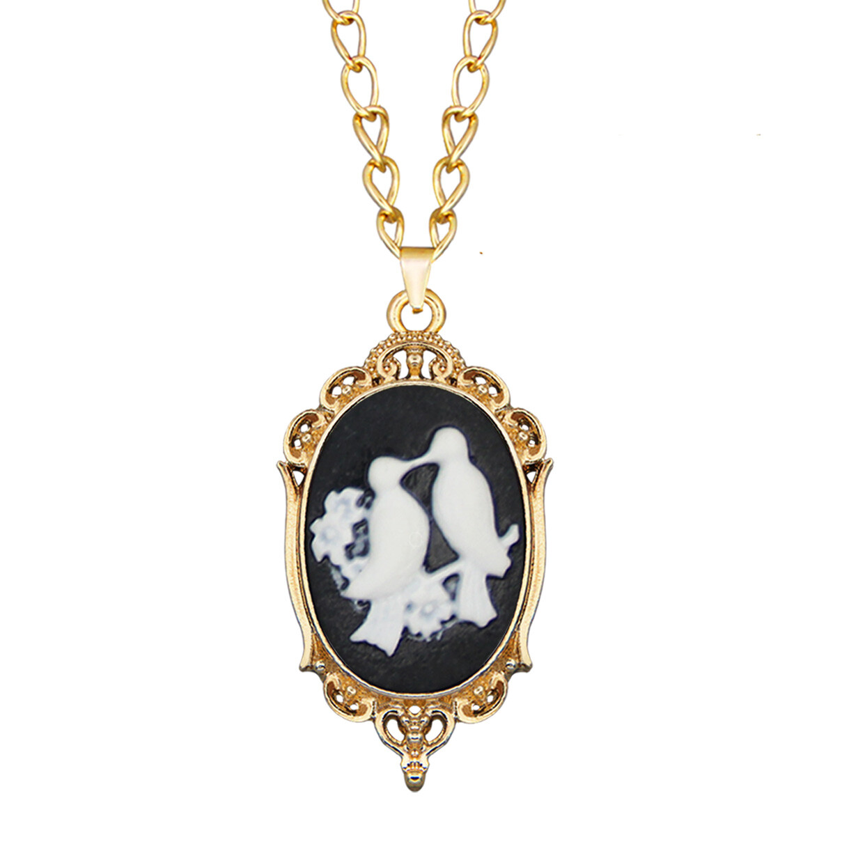 Wholesale Lot 10 pcs Animal Cameo Necklace Set Victoria Pendant Assorted Jewelry