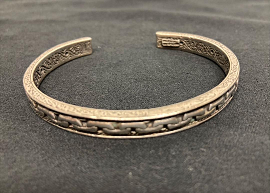 KONSTANTINO Sterling Silver Bangle Bracelet Length 15.7cm 6.1″ Used From Japan