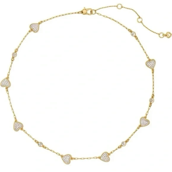 Kate Spade With All My Heart Pavé Scatter Necklace. Retail $148