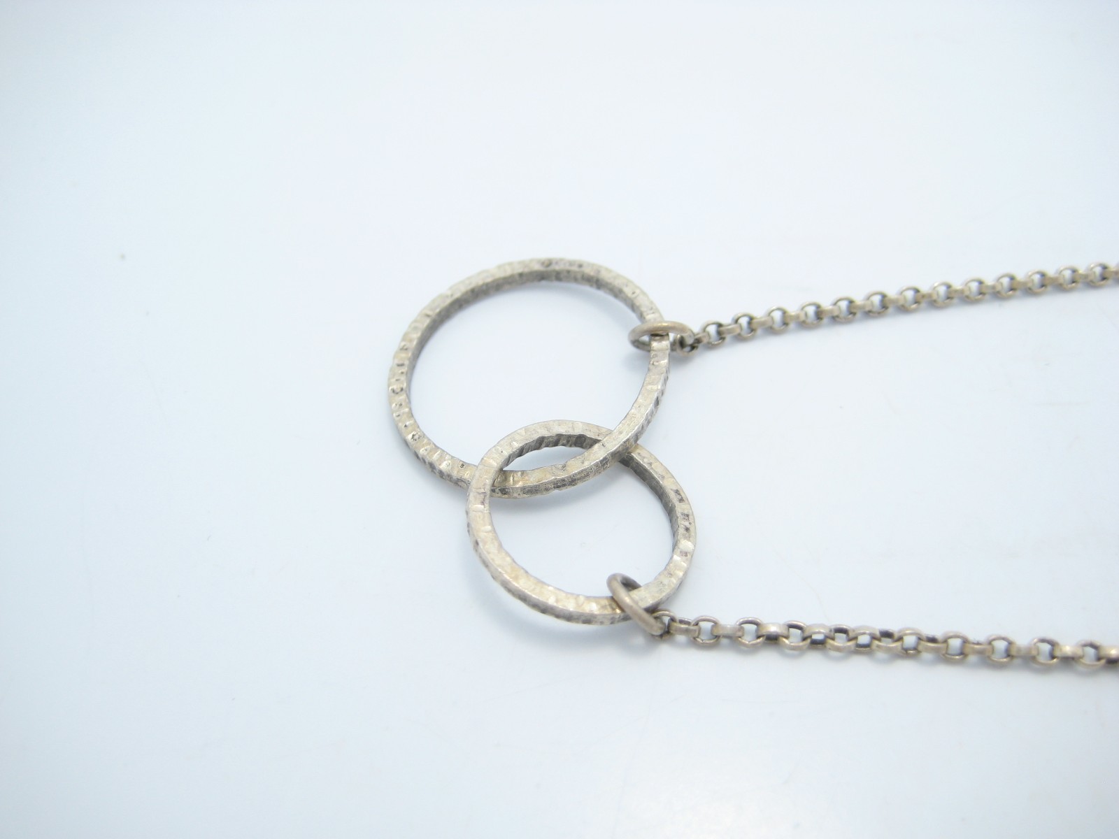 Silpada Sterling Silver 0.5mm Interlocking Circles Chain Link Necklace 17″