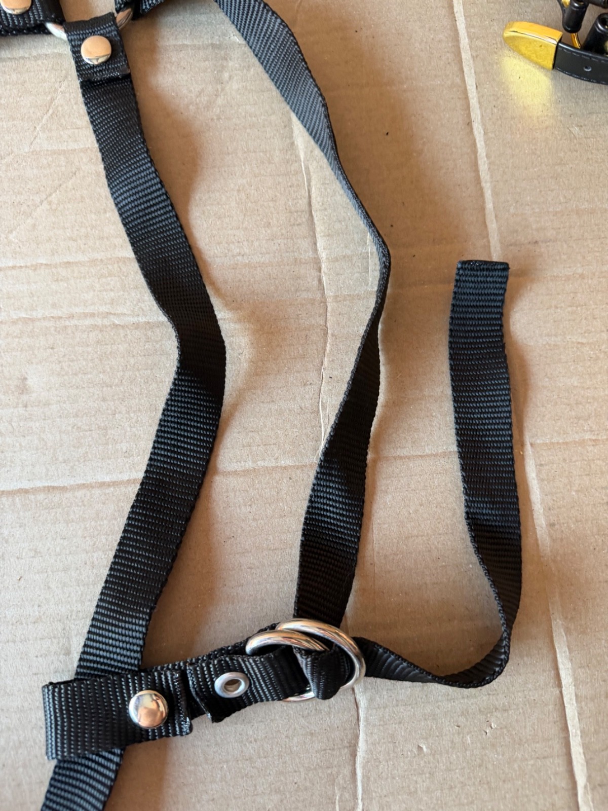 Vintage O Ring Body Harness Black Punk Goth Clubwear Stagewear Straps
